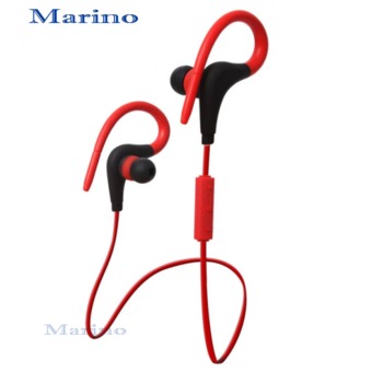 Marino หูฟังบลูทูธ กันน้ำได้ สำหรับการวิ่ง 019 (Red)