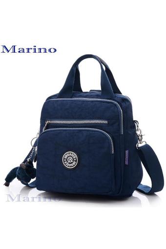 MARINO กระเป๋า กระเป๋าสะพายข้าง กระเป๋าเป้ผ้าไนลอน No.1180 - D.Blue