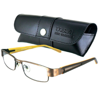 MATSUDA แว่นตา รุ่น M-004-M สีน้ำตาล กรอบเต็ม (ขาสปริง) ร้านค้าดี ราคาถูกสุด - RanCaDee.com