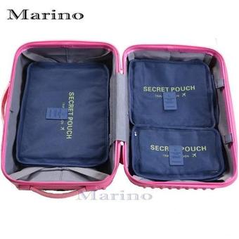 Marino กระเป๋าจัดระเบียบเสื้อผ้าสำหรับการเดินทาง Set 6 ใบ รุ่น 0182 - D.Blue ร้านค้าดี ราคาถูกสุด - RanCaDee.com
