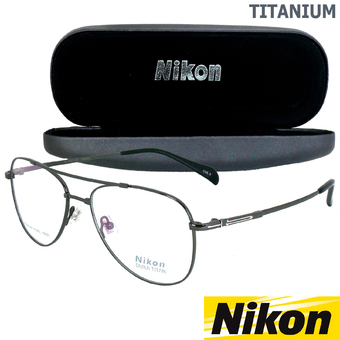 Nikon แว่นสายตา รุ่น NC-3179 สีเทา TITANIUM NICKEL FREE(ขาข้อต่อ)MADE IN JAPAN