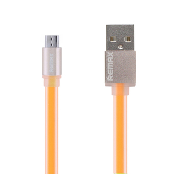 REMAX สายชาร์จแบบ Lightning Cable Charger Micro (1M,V2) รุ่น Pudding (Orange)