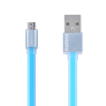 REMAX สายชาร์จแบบ Lightning Cable Charger Micro (1M,V2) รุ่น Pudding (Blue)