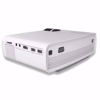 Nanotech Mini LED Projector 1000 Lumens home theater PC USB HDMI AV VGA SD for Home Cinema YG400 - White(White)