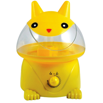 Hot item Humidifiers เครื่องพ่นควันเพิ่มความชื้นในอากาศ รุ่น Little Cat (Yellow)