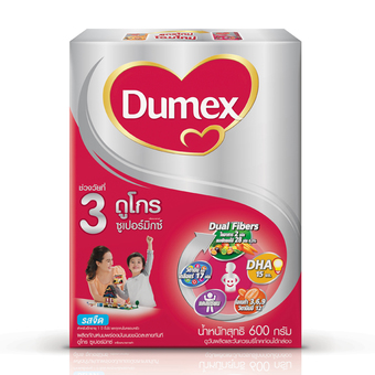 DUMEX ดูเม็กซ์ นมผง ดูโกร 3 รสจืด 600 กรัม