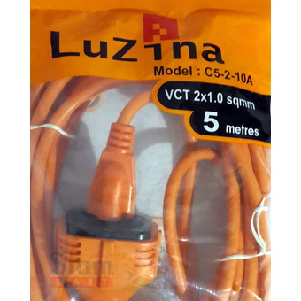 Luzina ปลั๊กต่อพ่วง พร้อมสายไฟยาว 5 m. รุ่น C5-2-10A