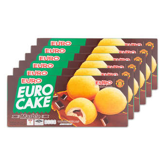 EURO ยูโร่ มาร์เบิ้ลเค้ก 144 กรัม (แพ็ค 6 กล่อง)