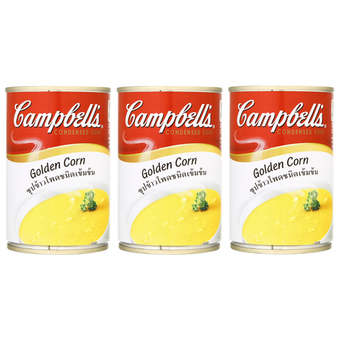 CAMPBELL'S แคมเบล ซุปข้าวโพดเข้มข้น 310 กรัม (แพ็ค 3 กระป๋อง)