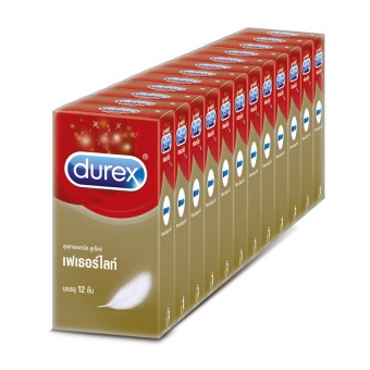 ดูเร็กซ์ ขายส่งยกแพ็ค ถุงยางอนามัย เฟเธอร์ไลท์ แบบ 12 ชิ้น 12 กล่อง Durex Wholesale Pack Fetherlite Condom 12's x12 box