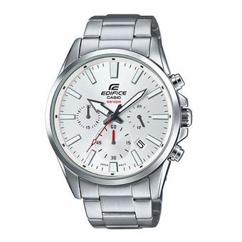 Casio Edifice นาฬิกาข้อมือผู้ชาย สายแสตนเลส รุ่น EFV-510D-7AVUDF (หน้าปัดสีขาว) (White)
