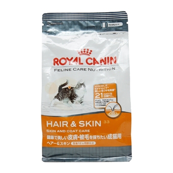 Royal Canin Hair & Skin 33 อาหารสำหรับแมวที่ต้องการบำรุงขนและผิวหนัง อายุ 1 ปีขึ้นไป (2kg.)