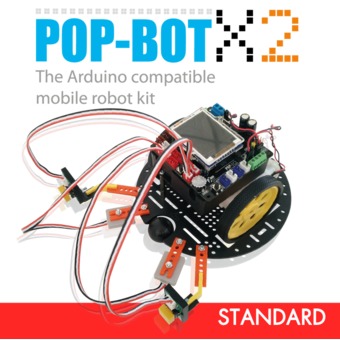 INEX POP-BOT X2 Standard Set/Arduino C C++ Programming Robot/Arduino/Robotic
