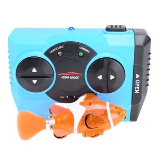 RC Robot Clown Fish ปลาหุ่นยนต์อิเล็กทรอนิกส์ บังคับวิทยุ -สีส้ม