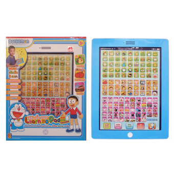 MOMMA Tablet โดราเอมอน 3 ภาษา ไทย อังกฤษ จีน Doraemon Tablet 3 Languages Thai English Chiness (สีฟ้า)
