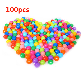 YBC 100pcs Colorful Ocean Ball Soft Plastic Ball Baby Kid Swim Pit Toy