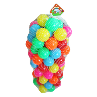 Kidsza ลูกบอล100ลูกปลอดสารพิษ รุ่นเนื้อหนาหลากสี ขนาด3นิ้ว