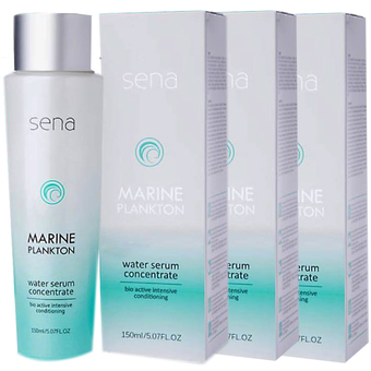 Sena Marine Plankton Water Serum Concentrate 150 ml. เซน่า มารีน แพลงก์ตอน น้ำตบแพลงก์ตอน ฟื้นฟูผิวสวยเร่งด่วน (3 ขวด)