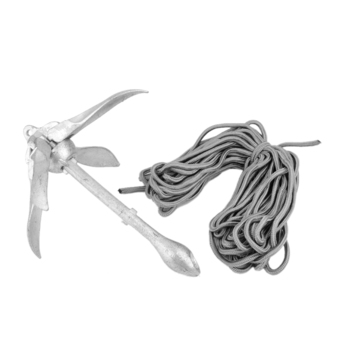 Galvanized Folding Grapnel Anchor for Boat Kayak Canoe with 2 meter Rope
