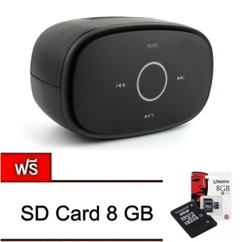 Center Bluetooth speaker ลำโพงบลูทูธ รุ่น K5(สีดำ)แถม sd card8gb 1ชิ้น