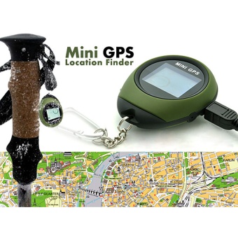 Mini 1.4" Display GPS USB Rechargeable Keychain Nevigation Tracking System Handheld Compass Tracker GPS for Outdoor"