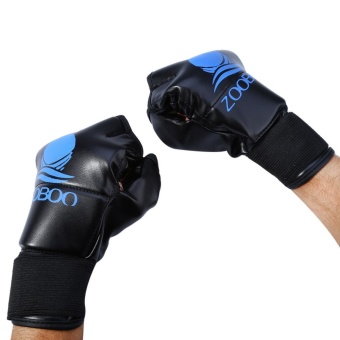 Zooboo 1 Pair Half Finger Boxing Sanda Fighting Sandbag Gloves - INTL