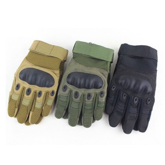 Tactical Gloves Tactical Army Airsolf Shoot Motorcycle Military Full Finger Protective Gloves Men Green ร้านค้าดี ราคาถูกสุด - RanCaDee.com