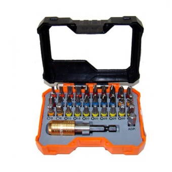 WE Supply Tactix 419832P(R1) screwdriver handle set ชุดไขควงพร้อมด้ามต่อ 32 ตัว/ชุด