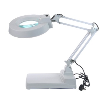 dubbletool โคมไฟแว่นขยายตั้งโต๊ะ Magnifying Lamp 10x - White