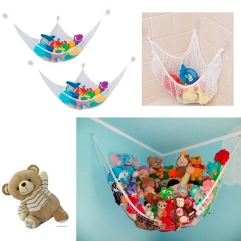 Kids Room Jumbo Toy Hammock Net Organizer Stuffed Doll Animals Storage (Multicolor) - Intl