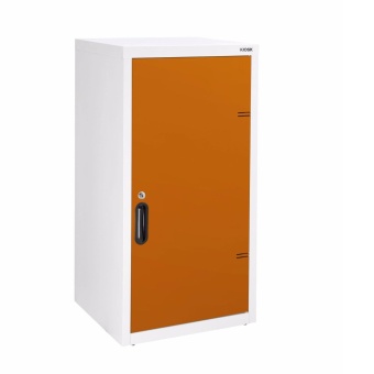 KIOSK ตู้เหล็กบานเปิด มีกุญแจล็อค UDB-1-OR สีส้ม