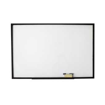 Office 2 art กระดาน Whiteboard กระดานไวท์บอร์ด แบบขอบไม้ มีที่วางแปรง ขนาด 60x90 cm. - สีโอ๊คดำ