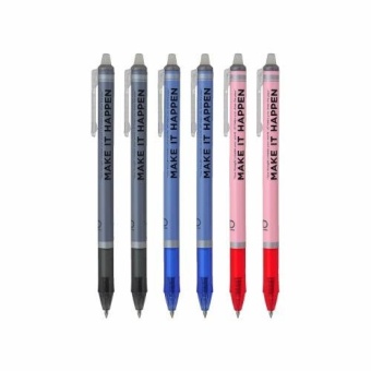 UD PENS ปากกา Erasable Slim EGLN-305 ปากกาลบได้ เจล 0.5 (สีดำ 2 ด้าม/น้ำเงิน 2 ด้าม/แดง 2 ด้าม)(Multicolor)