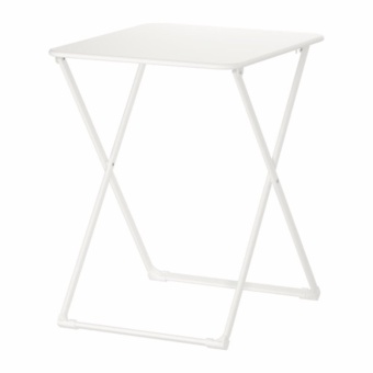 โต๊ะพับได้ กลางแจ้ง สีขาว HappyHome(White)