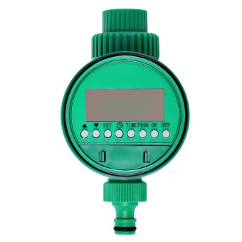 Water Timer Solenoid Electronic Garden Valve Irrigation Sprinkler Control (Green)