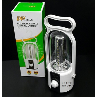 DP ตะเกียงไฟฟ้า หลอด LED ชนิดชาร์จได้ ตั้งได้/แขวนได้ ปรับเพิ่ม/ลด แสงสว่างได้ (LED-7048) Camping Lantern (สีขาว)