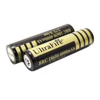 Ultrafire ถ่านชาร์ต 18650 3.7V 4000 mAh - สีทอง (2 ก้อน)