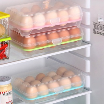 Eggs Storage Box กล่องพลาสติกเก็บรักษาไข่ให้อยู่ได้นาน 15 ฟอง