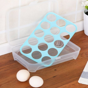 Eggs Storage Box กล่องพลาสติกเก็บรักษาไข่ให้อยู่ได้นาน 15 ฟอง ร้านค้าดี ราคาถูกสุด - RanCaDee.com
