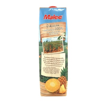 Malee น้ำสับปะรด ผสมน้ำผลไม้รวม 100% (ตรามาลี) สับปะรดนางแล จังหวัดเชียงราย ขนาด 1000 ml. (12กล่อง)