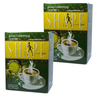 Coffee Shape คอฟฟี่เชฟ กาแฟผสมมะรุม พลัสมอลินก้า กาแฟลดน้ำหนัก เพื่อสุขภาพ หุ่นสวย สั่งได้ บรรจุ 12 ซอง (2 กล่อง)