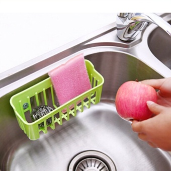 Hanging Plastic Storage Container Basket Bathroom Kitchen Product w/ 2 Suction Cups Color Random Quantity 1