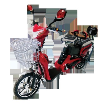 DEWECO มอเตอร์ไซค์ไฟฟ้า ปั่นเป็นจักรยานได้ รุ่น IDOL F3.5 - สีแดง