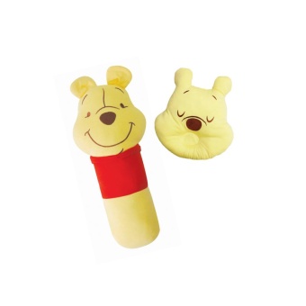 GRACE KIDS หมอนหลุม + หมอนข้างผ้ายืด Pooh (สีเหลือง)