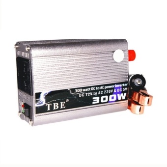 TBE Mastersat Inverter 300 Watt ตัวแปลงกระแสไฟฟ้าในรถให้เป็นไฟบ้าน (Silver)