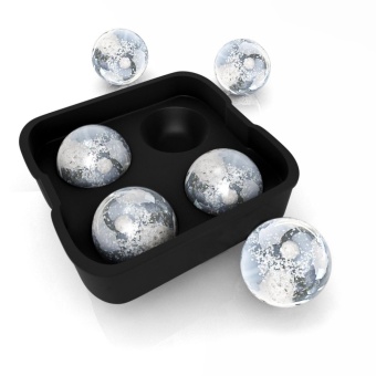 Ice Ball Maker Mold 4 Whiskey Ice Balls Premium Round Spheres Tray