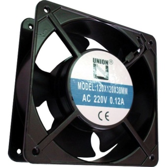 พัดลม 4.5 นิ้ว 220V Cooling Fan ใบพัดเหล็ก - Black