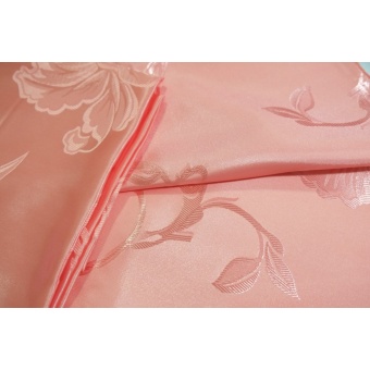 Peach Silky Satin Blanket ผ้าแพรเพลาะ กันไรฝุ่น Cool Blanket for Summer (สีพีช)