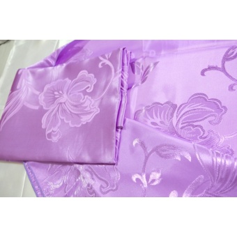 Violet Silky Satin Blanket ผ้าแพรเพลาะ กันไรฝุ่น Cool Blanket for Summer (สีม่วงอ่อน)
