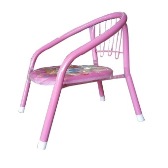 NK Furniline เก้าอี้เด็ก นั่งมีเสียงปี๊บ โครงเหล็ก รุ่น Baby Chair (สีชมพู)